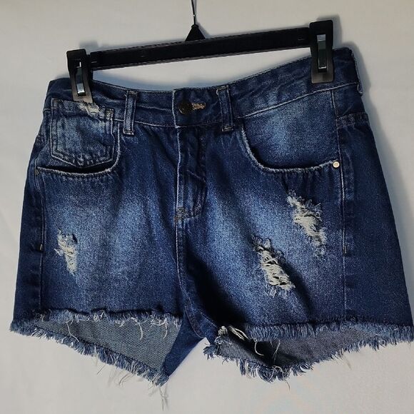 Hering Jeans Size 38/28 Distressed Jean Shorts 100% Cotton - Picture 1 of 9